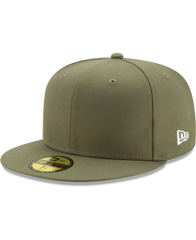New Era Men's  Green Blank 59fifty Fitted Hat