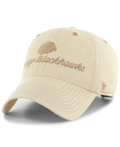 47 Brand Women's ' Cream Chicago Blackhawks Haze Clean Up Adjustable Hat