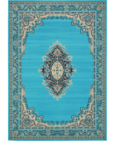 Bayshore Home Birsu Bir1 7' X 10' Area Rug In Turquoise