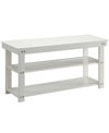 CONVENIENCE CONCEPTS 35.5" MDF OXFORD UTILITY MUDROOM BENCH WITH SHELVES