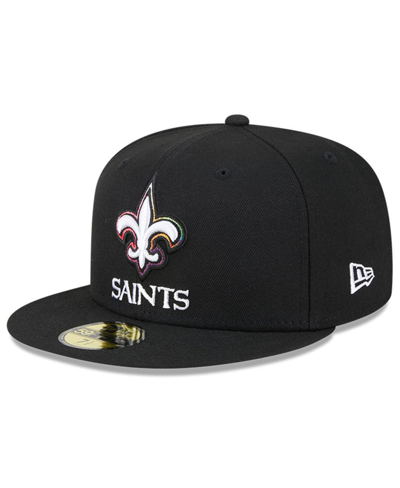 New Era Men's  Black New Orleans Saints 2023 Nfl Crucial Catch 59fifty Fitted Hat