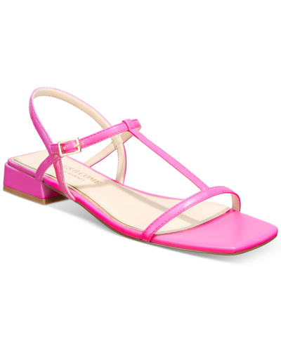 Things Ii Come Women's Alexandra Luxurious Gladiator Sandals In Shocking Pink