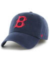 47 BRAND MEN'S '47 BRAND NAVY BOSTON RED SOX COOPERSTOWN COLLECTION FRANCHISE FITTED HAT