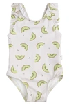 PETIT LEM KIWI ONE-PIECE SWIMSUIT