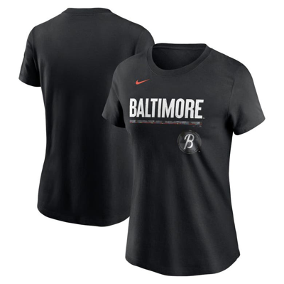 Nike Black Baltimore Orioles City Connect Wordmark T-shirt