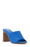 Vince Camuto Women's Alyysa High Heel Slide Sandals In Cornflower Blue Suede