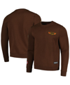 Freeze Max Men's And Women's  Brown Peanuts Snoopy Top Dog Pullover Sweatshirt In Brown