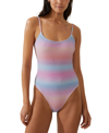 COTTON ON WOMEN'S GLITTER OMBRE THIN-STRAP SCOOP-BACK ONE-PIECE SWIMSUIT