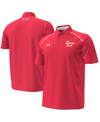 Under Armour Red Texas Tech Red Raiders Throwback Cursive Polo In Red