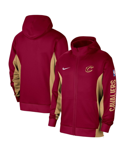 Nike Men's  Wine Cleveland Cavaliers 2023/24 Authentic Showtime Full-zip Hoodie