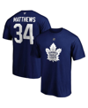 Fanatics Men's  Auston Matthews Blue Toronto Maple Leafs Big And Tall Name And Number T-shirt In Blue