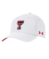 UNDER ARMOUR MEN'S UNDER ARMOUR WHITE TEXAS TECH RED RAIDERS COOLSWITCH AIRVENT ADJUSTABLE HAT