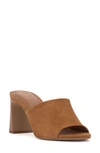 Vince Camuto Women's Alyysa High Heel Slide Sandals In Golden Walnut Suede