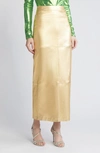 NIKKI LUND IGGY METALLIC MAXI SKIRT