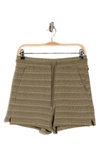 Andrew Marc Heritage Stripe Shorts In Dusty Olive Combo