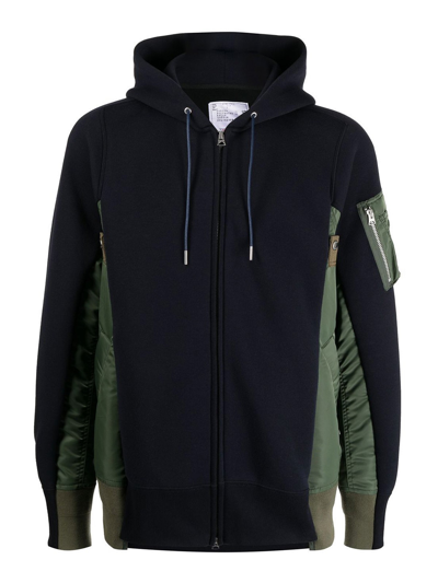 SACAI PANELLED HOODIE