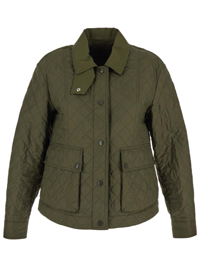 Moncler Galene Quilted Jacket In Green