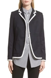 Rag & Bone Redgrave Piped Blazer In Black