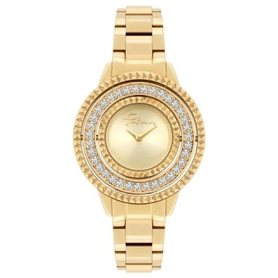 Pre-owned Police Gold Women Watch