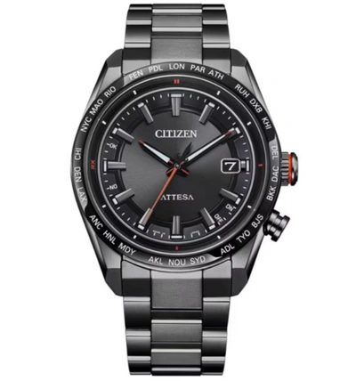 Pre-owned Citizen Watch Attesa Cb0286-61e Black Titanium Series Japan Import