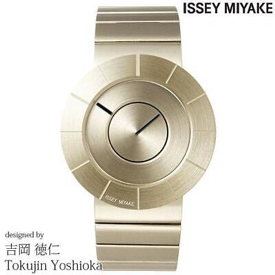 Pre-owned Issey Miyake To Tio Yoshioka Tokujin Design Ny0n005 Gold Men Watch In Box