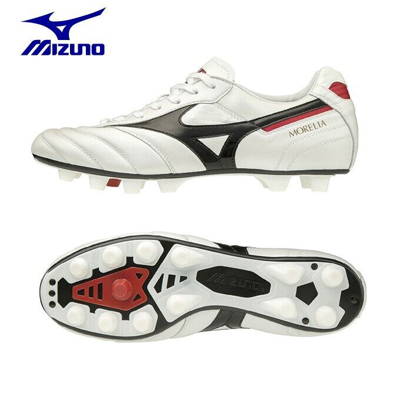 Pre-owned Mizuno Morelia 2 Football Shoes P1ga2002 White Kangaroo Leather Men's Us 4-10.5