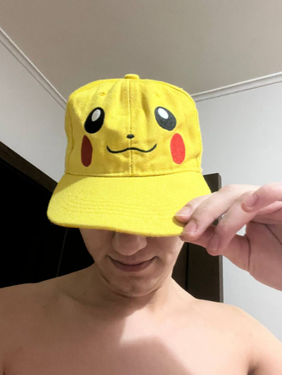 Pre-owned Movie X Nintendo Vintage 90's Pikachu Hat Hat Cap In Yellow
