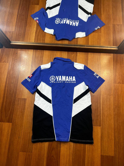 Pre-owned Racing X Yamaha Racing Vintage Polo Motocross In Blue