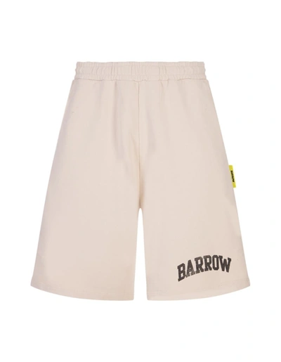 Barrow Tortora Sports Bermuda Shorts With Logo In Brown