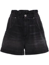 Isabel Marant Titea Denim Shorts In Black