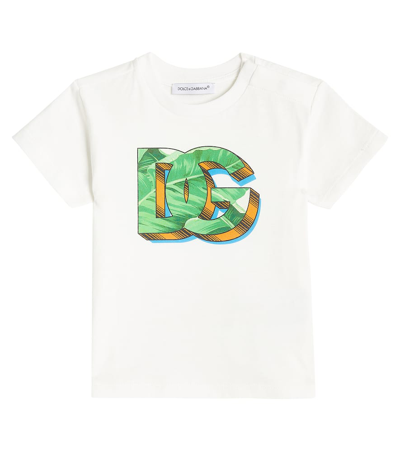 Dolce & Gabbana Dg Cotton Jersey T-shirt In Variante Abbinata