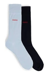 Hugo Boss Two-pack Of Socks In A Cotton Blend In Multi