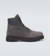 MONCLER PEKA SUEDE ANKLE BOOTS