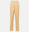 TOD'S HIGH-RISE VIRGIN WOOL SLIM PANTS