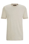 Hugo Boss Tessler Cotton T-shirt In Open White