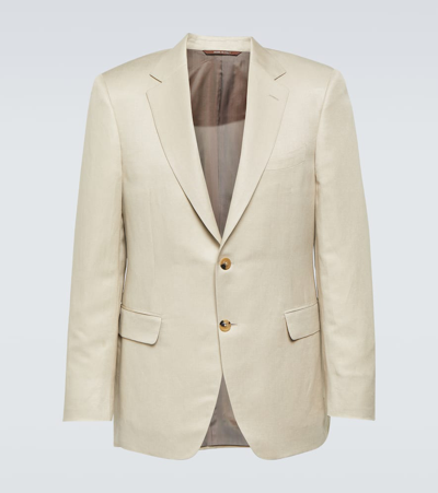 Canali Linen And Silk Suit In 704