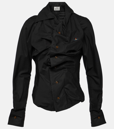 Vivienne Westwood Drunken Shirt In N401 Black