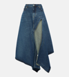 Y/PROJECT EVERGREEN DENIM MIDI SKIRT