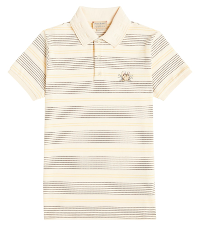Gucci Kids' Polo Shirt For Boy In Giallo