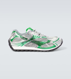 Bottega Veneta Technical Fishnet Sneaker In Silver-parak-opw Rub
