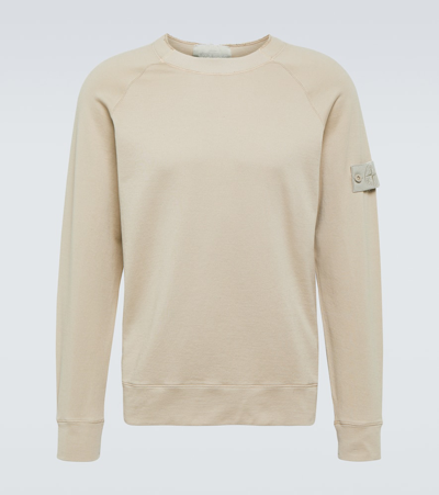 Stone Island Compass-patch Sweatshirt In Nude