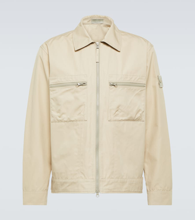 STONE ISLAND GHOST COMPASS COTTON JACKET