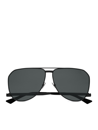 Saint Laurent Black Sl 690 Dust Sunglasses In Black-black-black