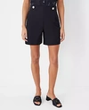 Ann Taylor Petite High Rise Sailor Shorts In Black