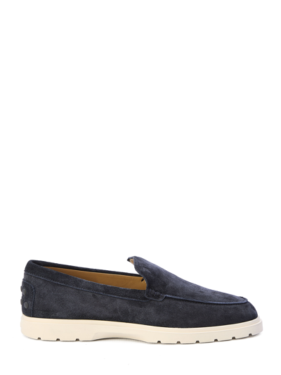 Tod's Slipper Loafers In Blue