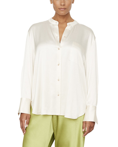 Vince Plus Relaxed Band Collar Shirt