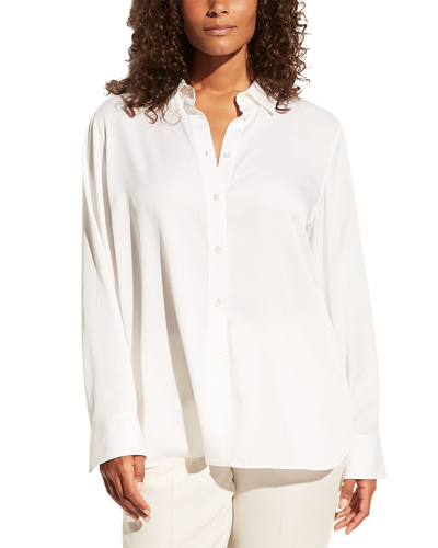 Vince Slim Fitted Buttoned Blouse In White