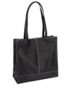 Le Donne Leather Everly Tote- Black In Black