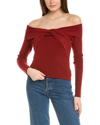 REVERIEE REVERIEE OFF-THE-SHOULDER SWEATER