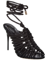 Alexandre Birman Barbara Lurex Heel Sandals In Black